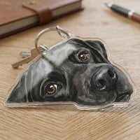 Black Labrador Keychain