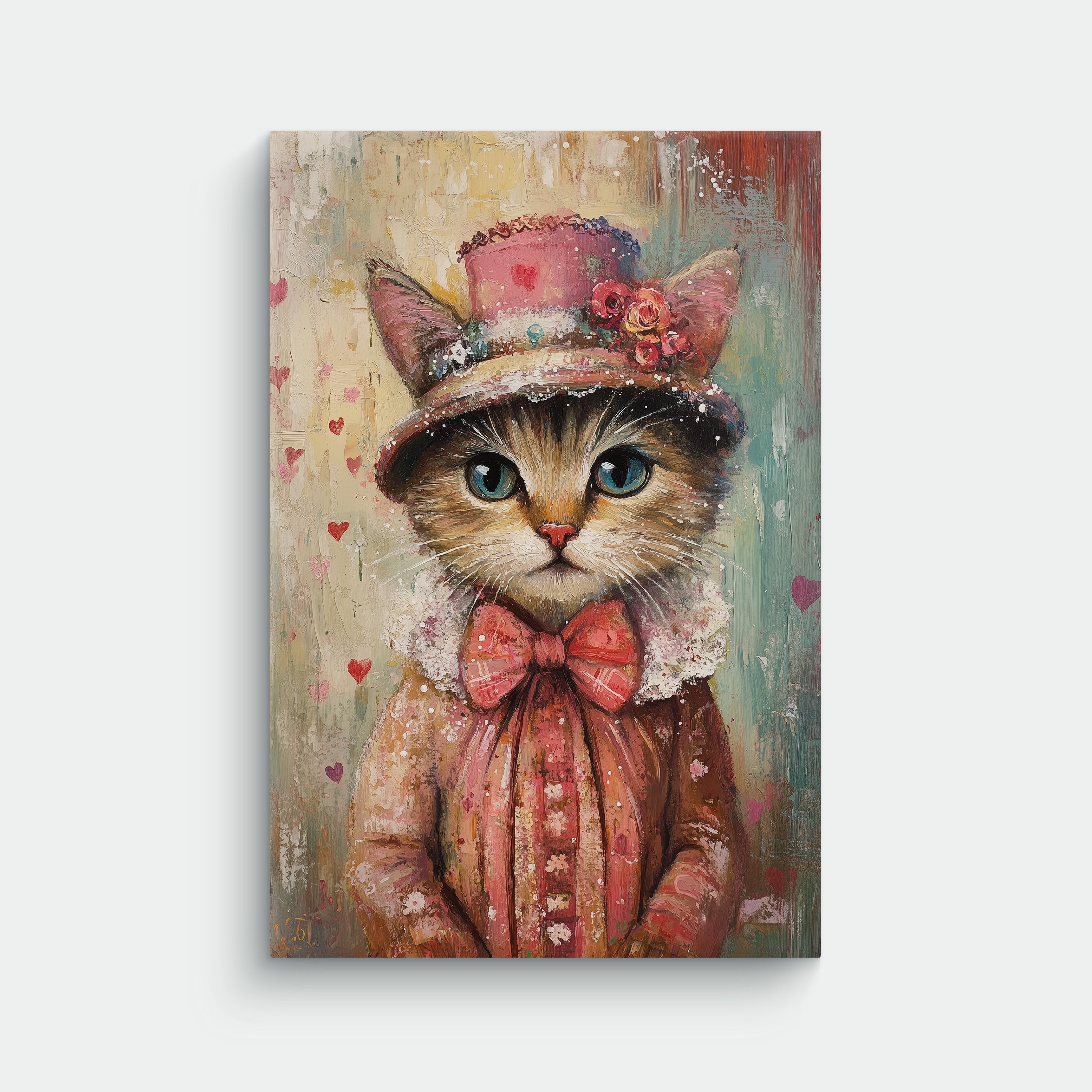 Cat Wear Pink Canvas - Best Cat Canvas
