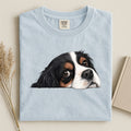 Cavalier Charles King Spaniel Tri-color Face Comfort Color Unisex T-shirt