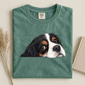 Cavalier Charles King Spaniel Tri-color Face Comfort Color Unisex T-shirt