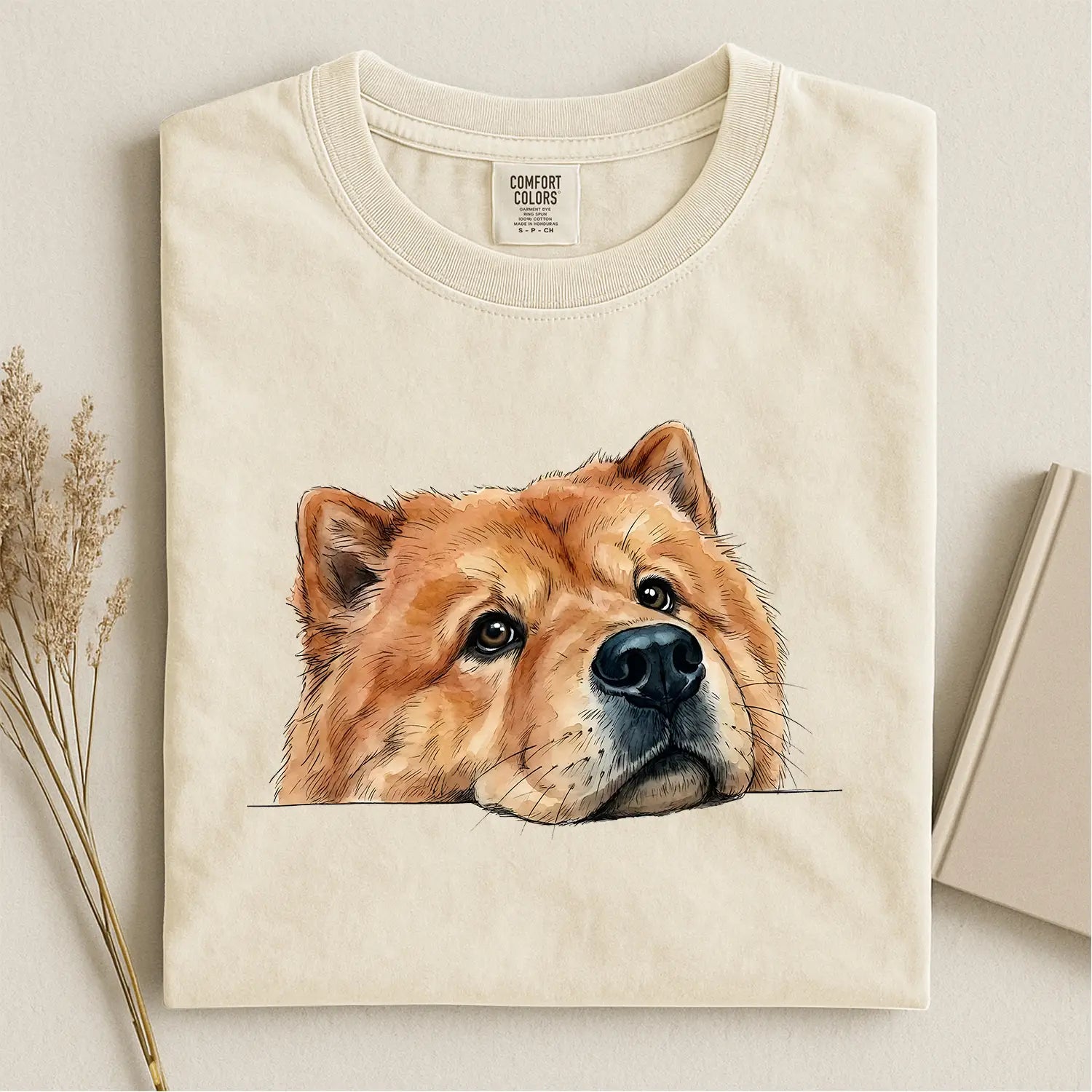 Chow Chow Face Comfort Color T-shirt