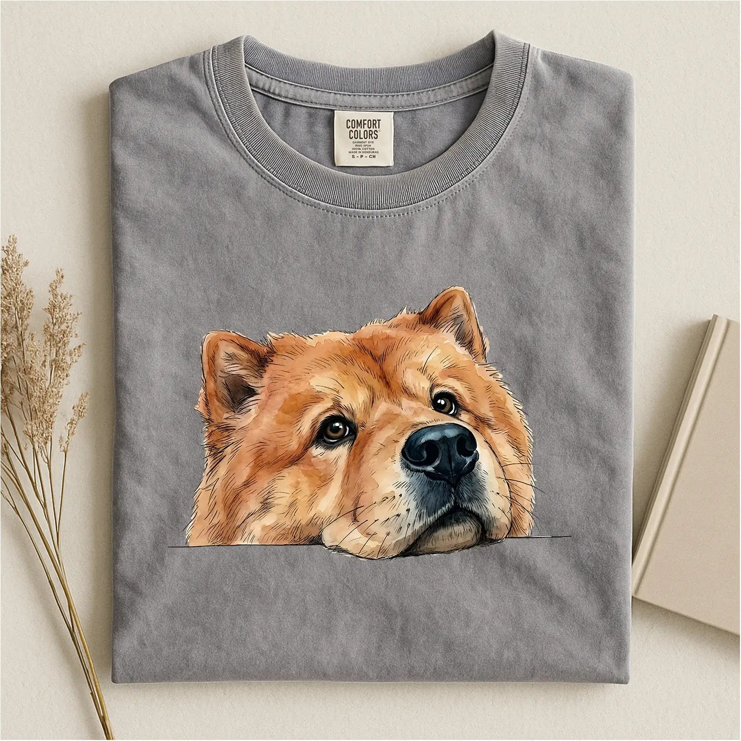 Chow Chow Face Comfort Color T-shirt