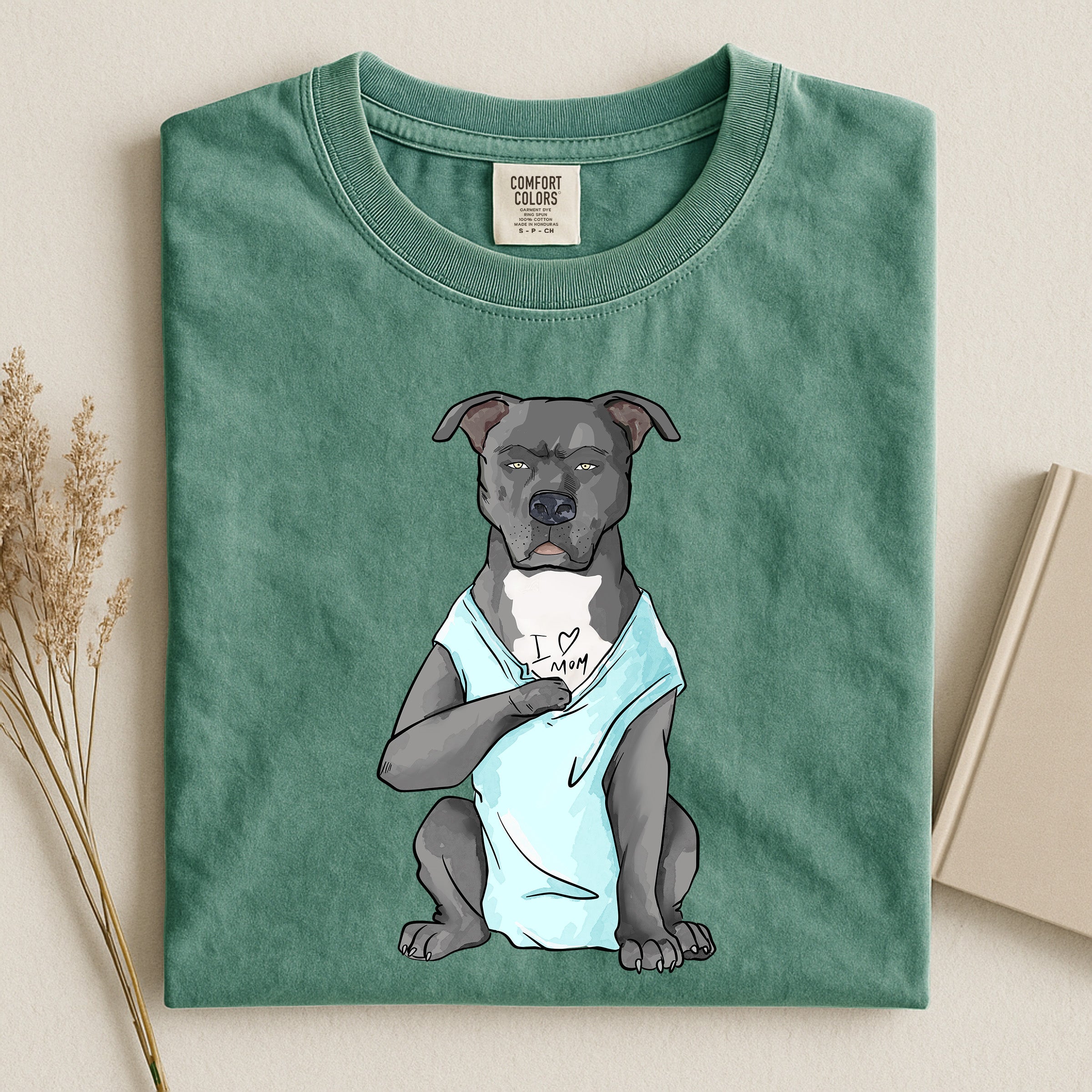 Pitbull I Love Mom - Dog Comfort T-shirt