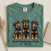 Rottweiler - I've Got Friends in Low Places Comfort Color Unisex T-shirt