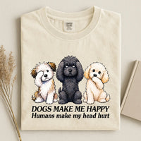 Dog Make Me Happy Comfort Color Unisex T-shirt