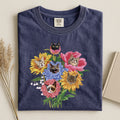 Cat Flower Bouquet Comfort T-shirt