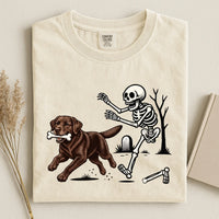 Funny Chocolate Labrador Halloween Comfort Color Unisex T-shirt