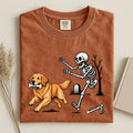 Funny Golden Retriever Halloween Comfort Color Unisex T-shirt