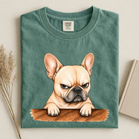 Grumpy French Bulldog Comfort Color Unisex T-shirt