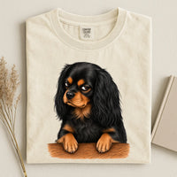 Gumpy Black And Tan Cavalier Charles King Spaniel Comfort Color Unisex T-shirt