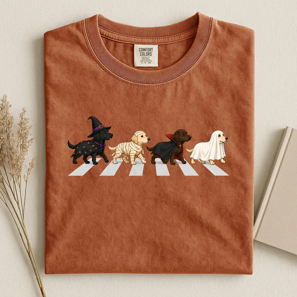 Halloween Labrador Costumes Comfort Color Unisex T-shirt