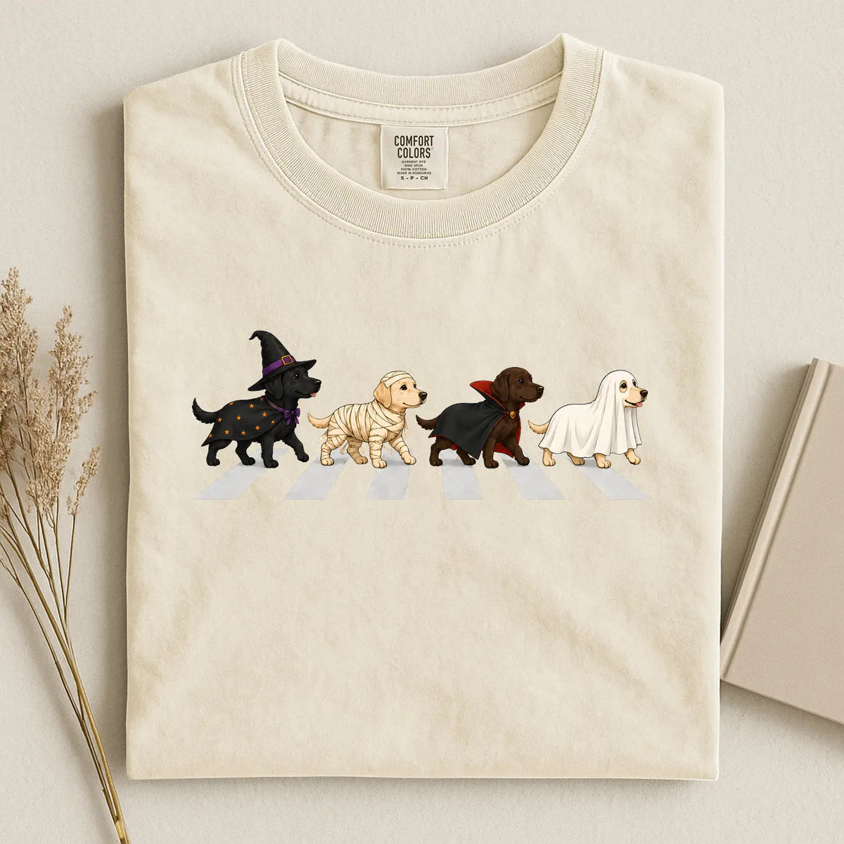 Halloween Labrador Costumes Comfort Color Unisex T-shirt