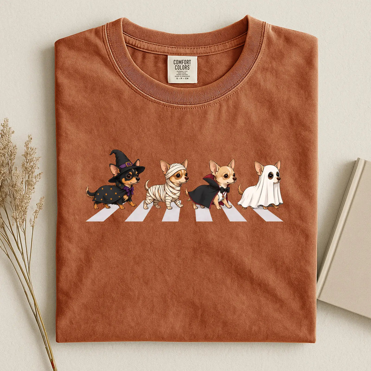 Halloween Chihuahua Costumes Comfort Color Unisex T-shirt