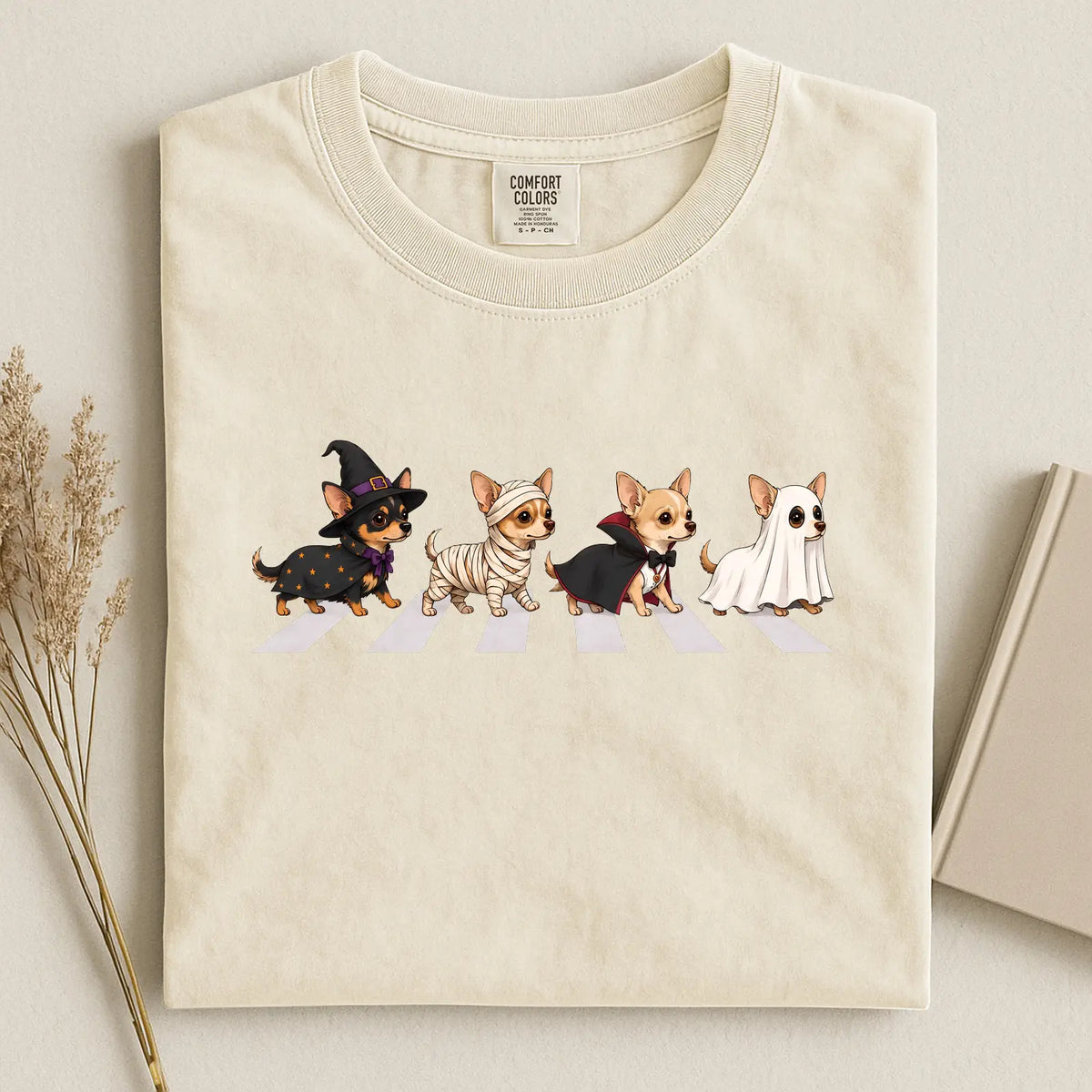 Halloween Chihuahua Costumes Comfort Color Unisex T-shirt