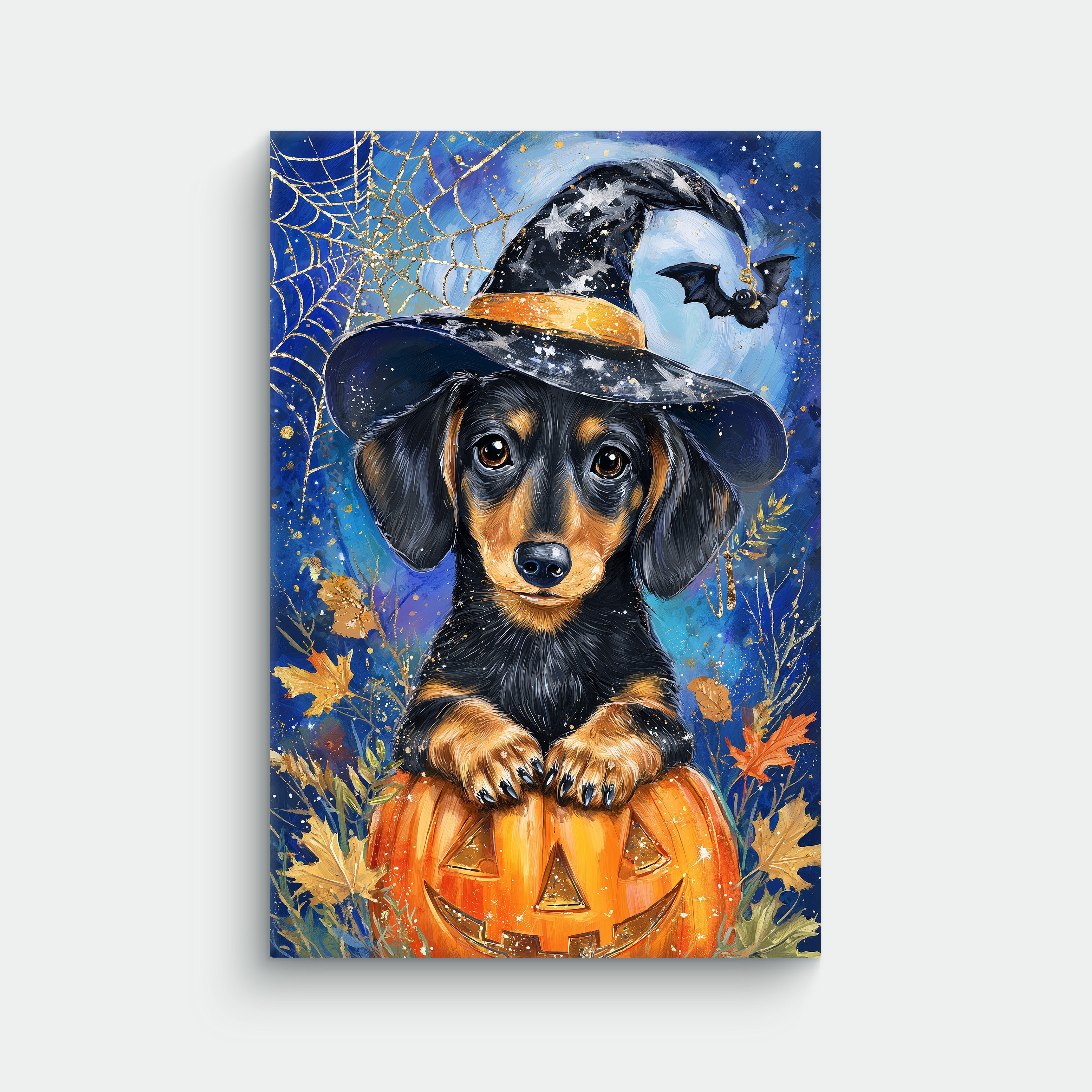Dachshund Colorful Halloween Canvas - Best Dog Canvas