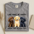 Labs Make Me Happy Comfort Color T-shirt