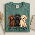Labs Make Me Happy Comfort Color Unisex T-shirt 2