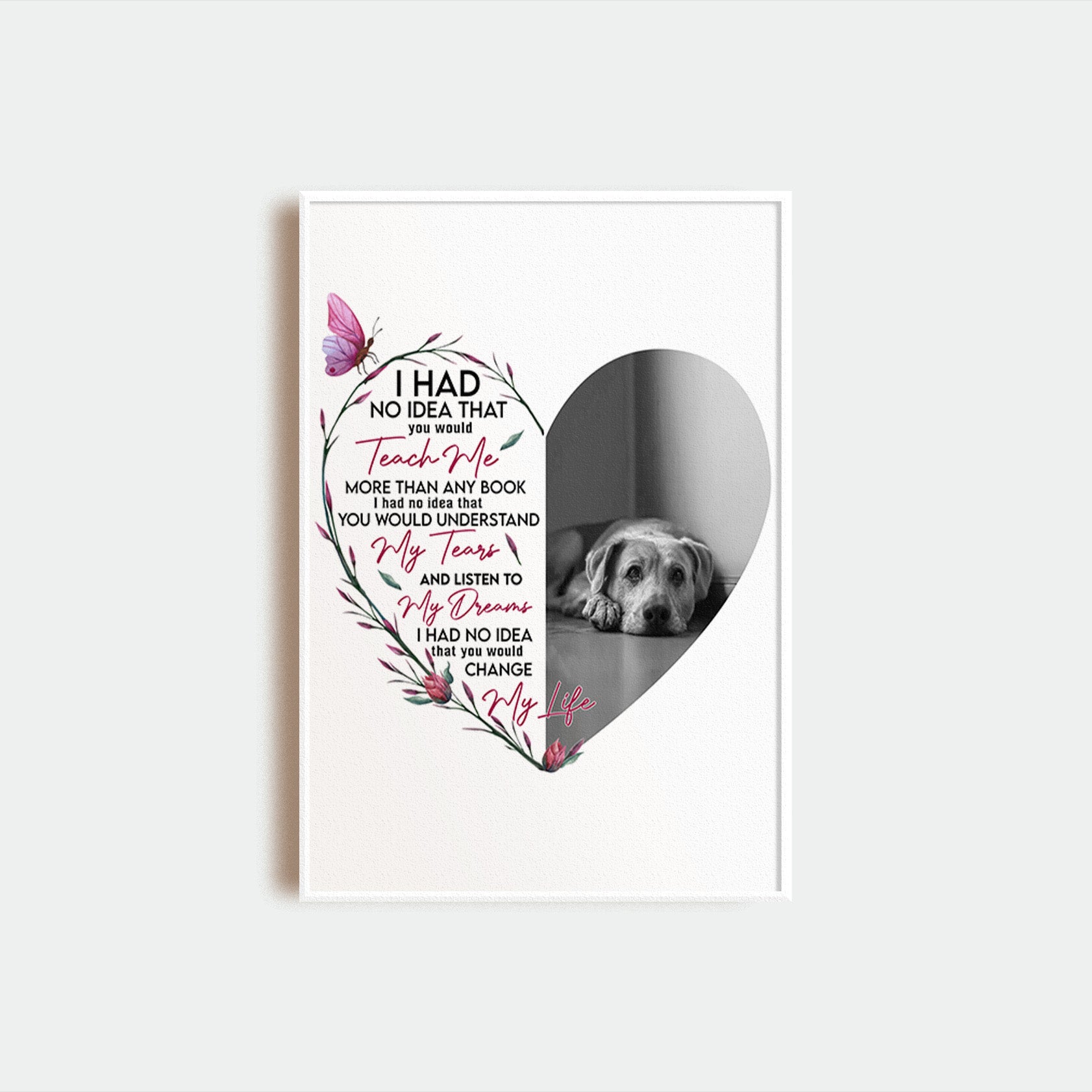 Personalized Dog I Had No Idea Poster