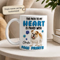 The Path To My Heart - Bulldog White Mug - Faux 3D Mug